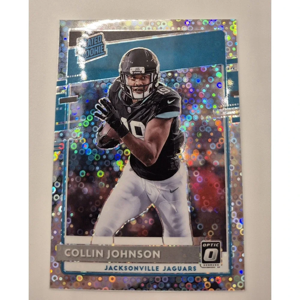 2020 Donruss Optic Rated Rookie Collin Johnson #197 Silver Circle Prizm /125 RC